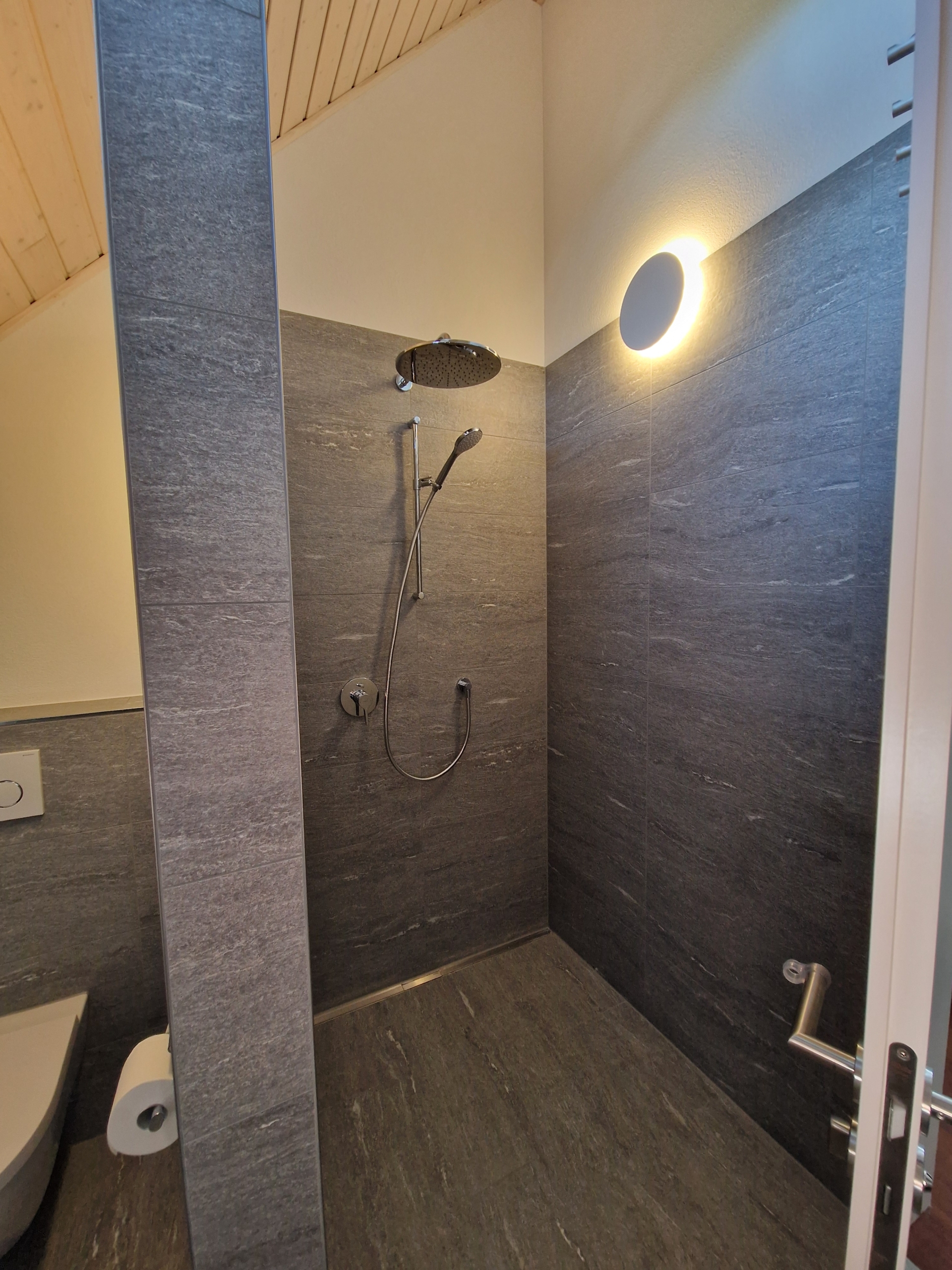 Dusche fertig